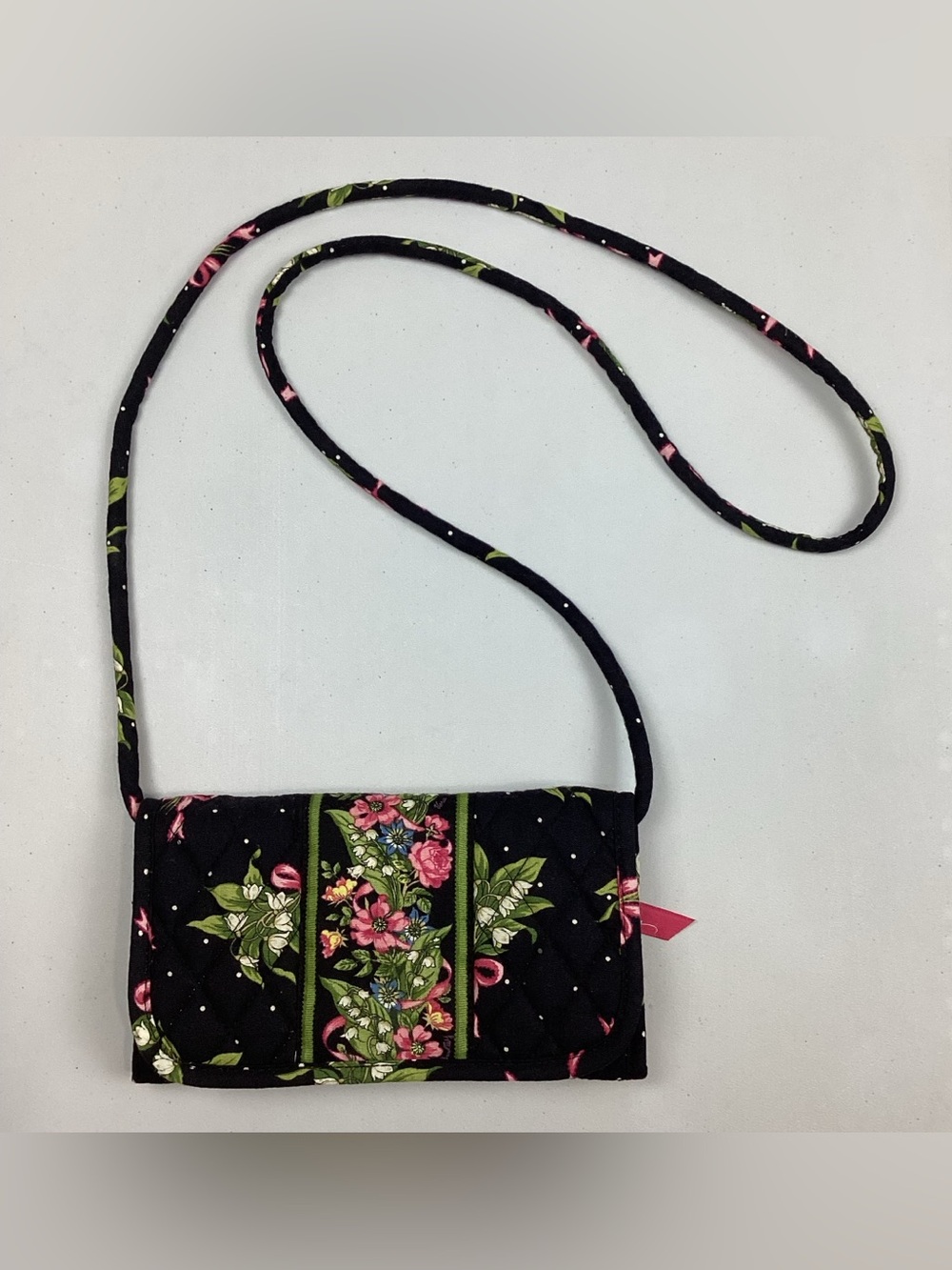 Vera Bradley Crossbody Trifold Wallet/Clutch in New Hope Print